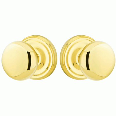 ##Antique Hardware## Solid Brass Providence Door Knob Set With Regular Rosette (Several Finish Options)