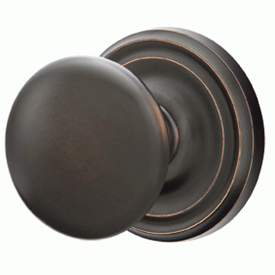 ##Antique Hardware## Solid Brass Providence Door Knob Set With Regular Rosette (Several Finish Options)