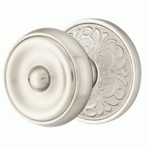 Antique Hardware Emtek Solid Brass Waverly Door Knob Set With Lancaster Rosette (Several Finishes Available) EMTEK DOOR KNOB