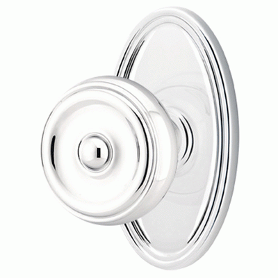 ##Antique Hardware## Solid Brass Waverly Door Knob Set With Oval Rosette (Several Finish Options)