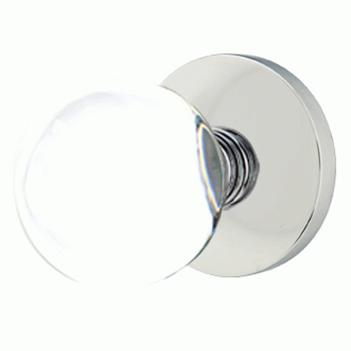 ##Antique Hardware## Crystal Bristol Door Knob Set With Disk Rosette (Several Finish Options)