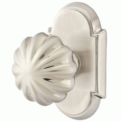 Antique Hardware Emtek Solid Brass Melon Door Knob Set With # 8 Rosette (Several Finish Options) EMTEK DOOR KNOB