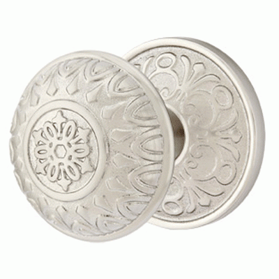 ##Antique Hardware## Solid Brass Lancaster Door Knob Set With Lancaster Rosette (Several Finish Options)