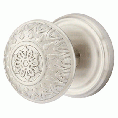 ##Antique Hardware## Solid Brass Lancaster Door Knob Set With Regular Rosette (Several Finish Options)