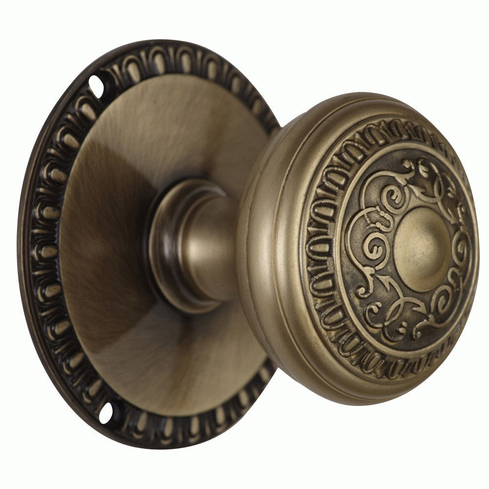Egg & Dart Rosette Door Set with Egg & Dart Door Knobs (Several Finishes Available)