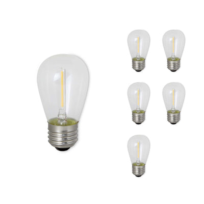 Antique Hardware 0.7W LED S14 2700K Filament 6PK Bulb