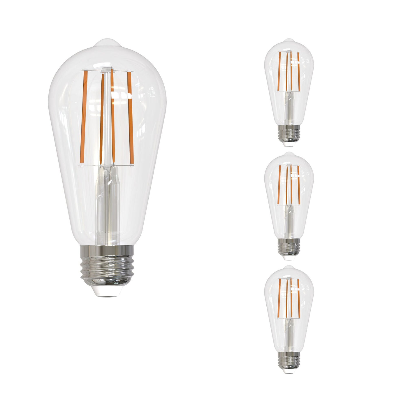 Antique Hardware 13W LED ST18 2700K Filament Clear E26 Fully Compatible DIMMING-4PK Bulb