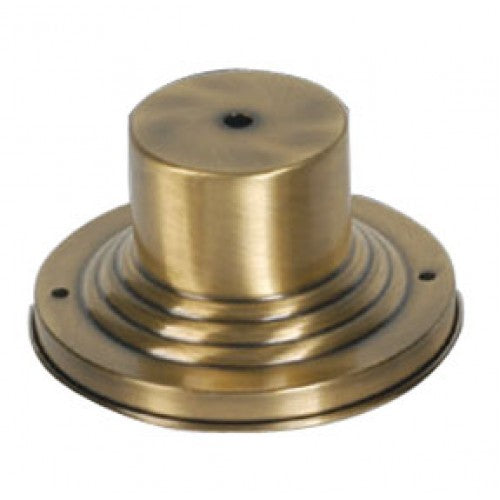 ##Antique Hardware## Antique Brass Outdoor Pier Mount Adapter