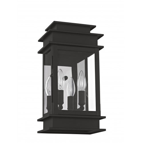 ##Antique Hardware## 2 Light Black Outdoor Wall Lantern