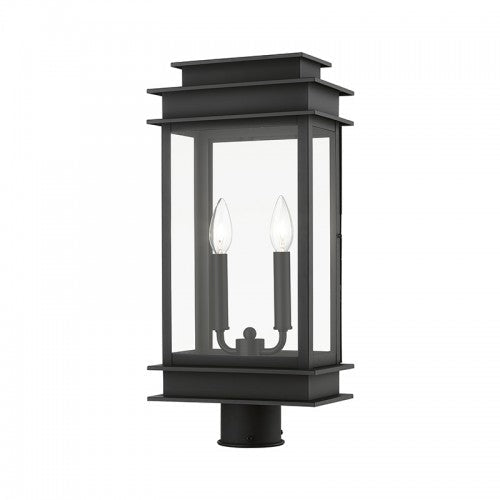 ##Antique Hardware## 2 Light Black Outdoor Large Post Top Lantern