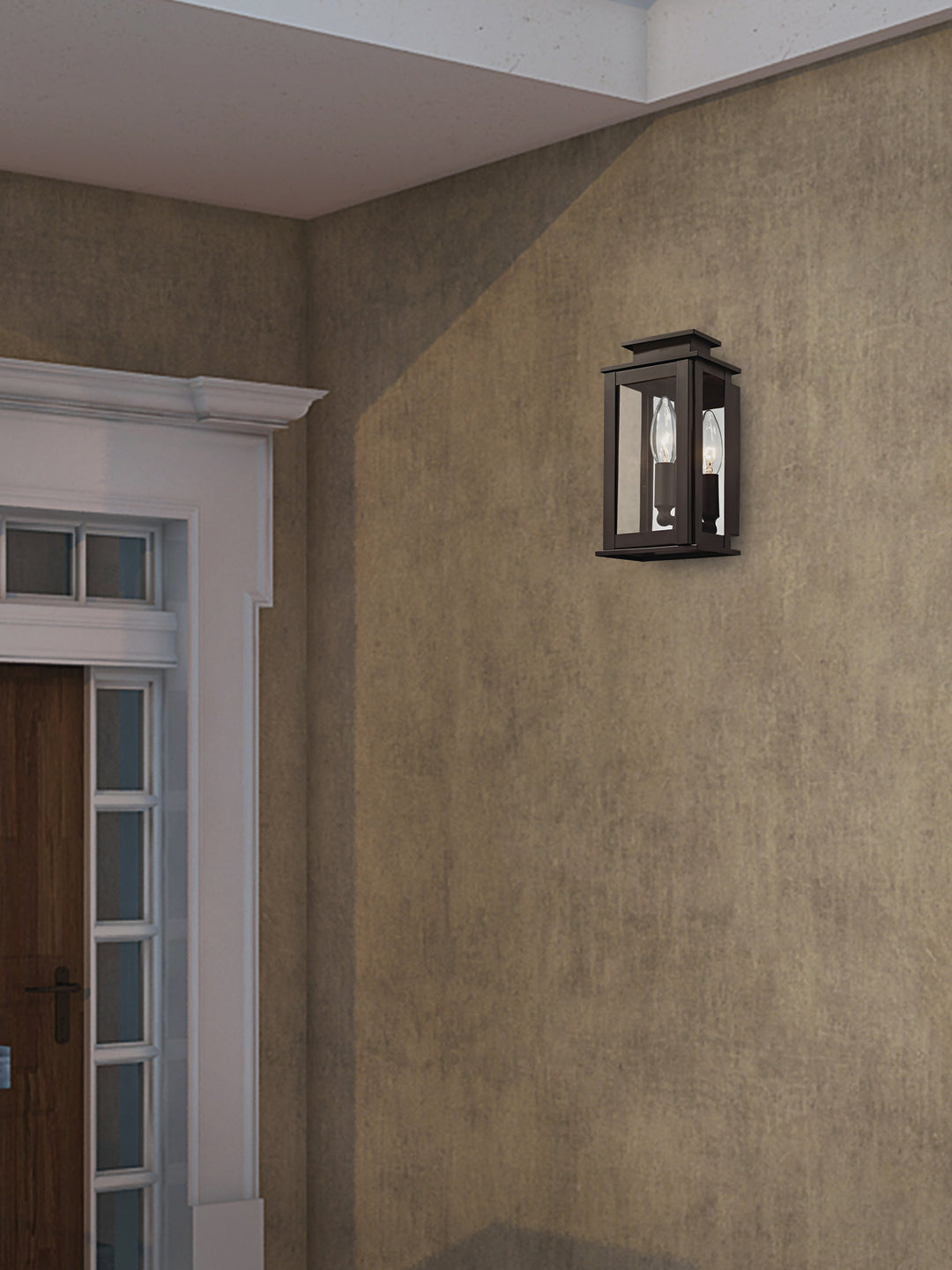 Antique Hardware 1 Light Bronze Outdoor Wall Lantern Lantern