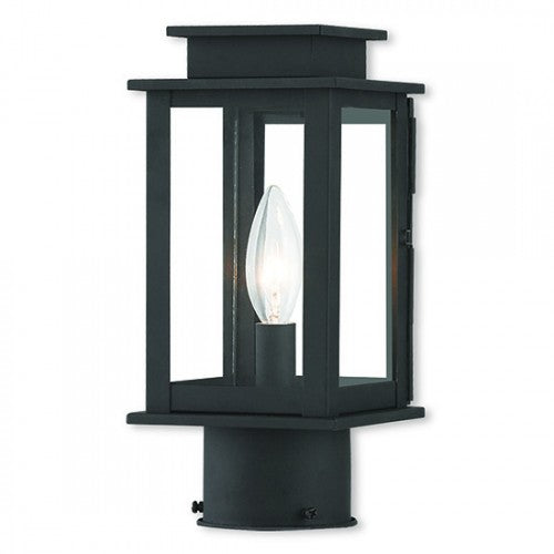 ##Antique Hardware## 1 Light Black Outdoor Post Top Lantern