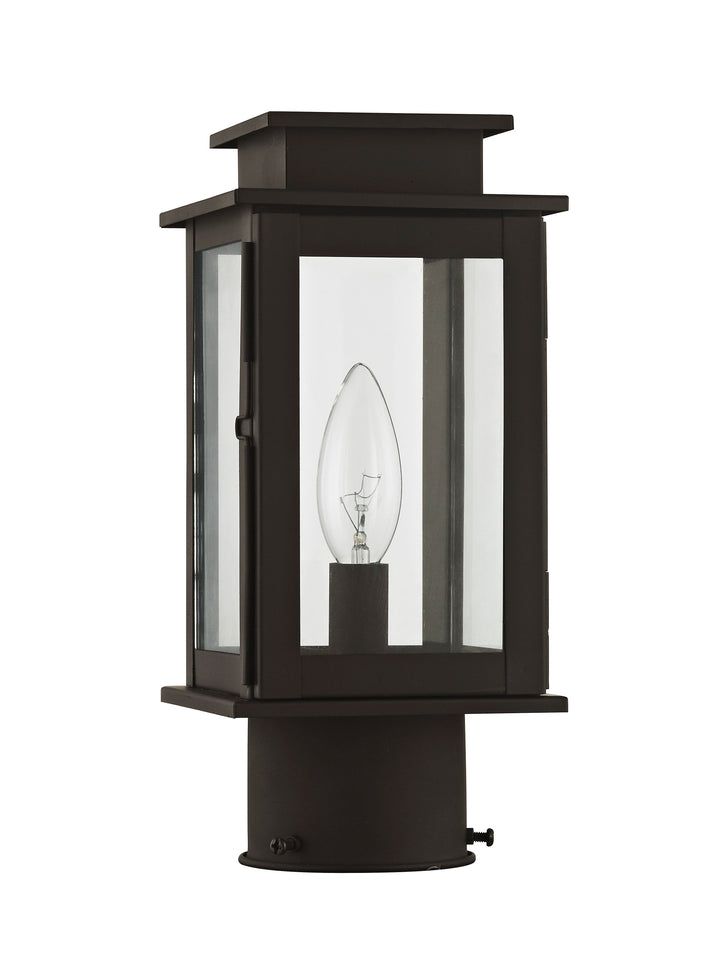 ##Antique Hardware## 1 Light Bronze Outdoor Post Top Lantern