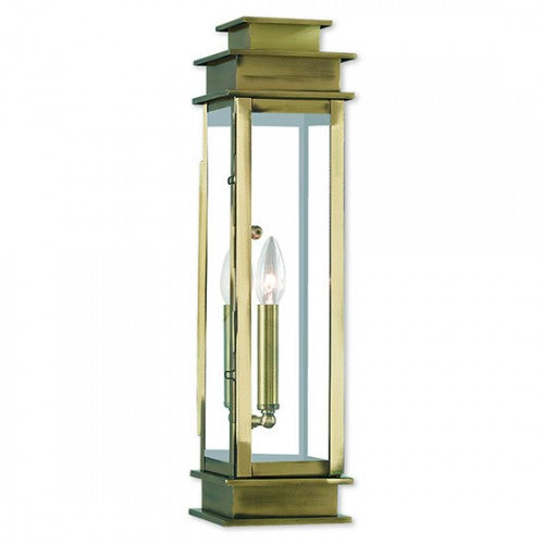 ##Antique Hardware## 1 Light Antique Brass Outdoor Wall Lantern
