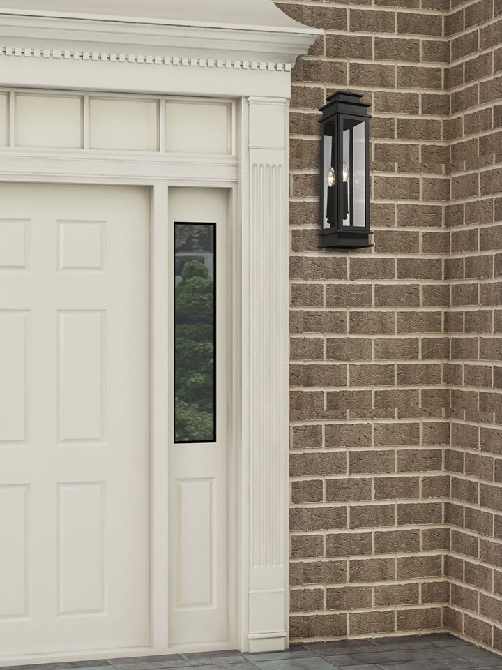 ##Antique Hardware## 1 Light Black Outdoor Wall Lantern