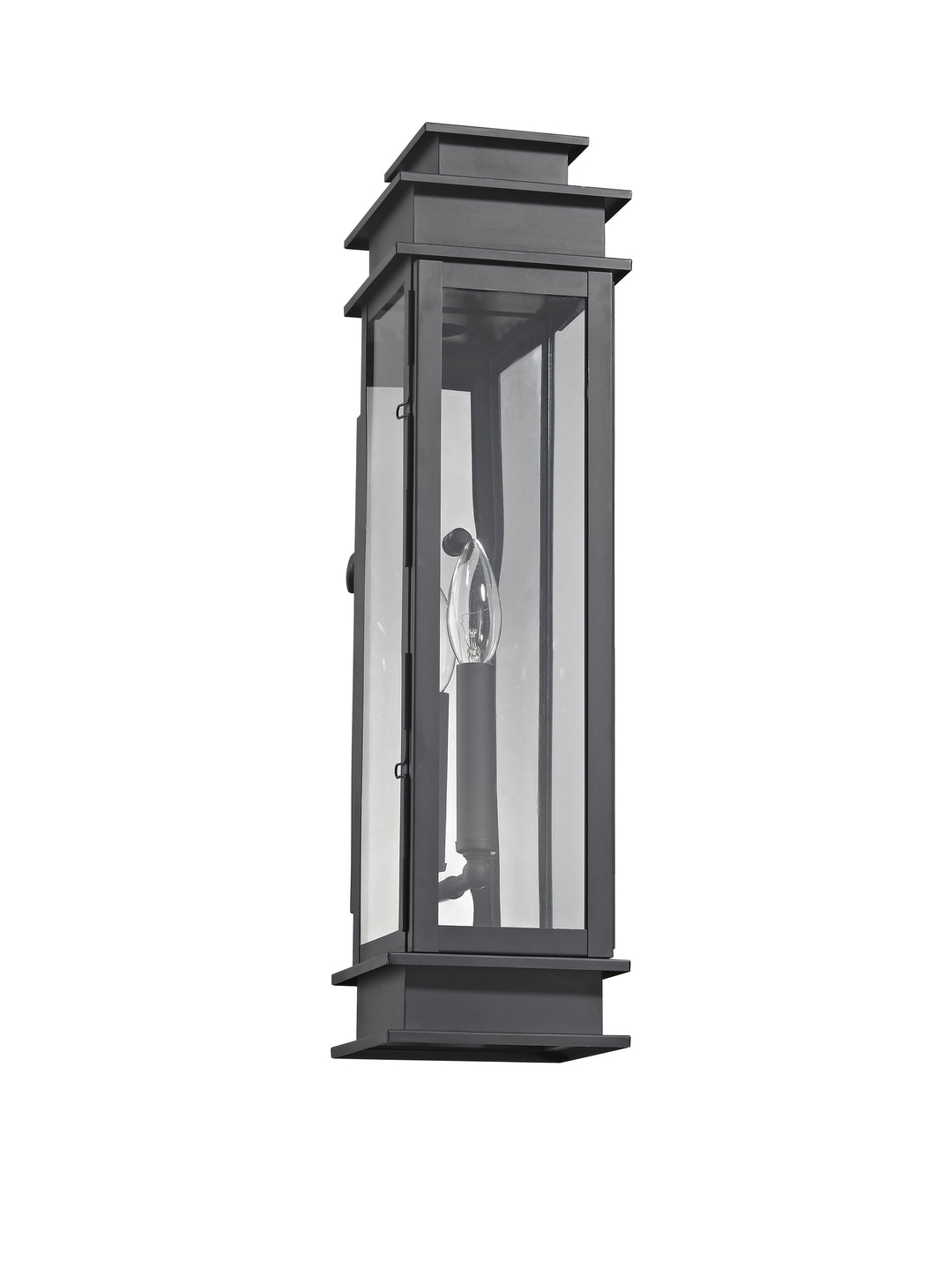 ##Antique Hardware## 1 Light Black Outdoor Wall Lantern