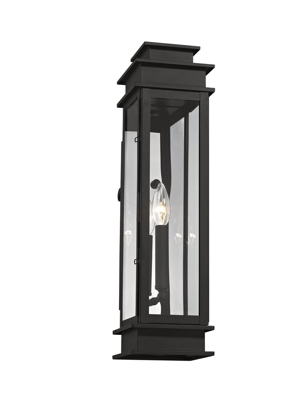 ##Antique Hardware## 1 Light Black Outdoor Wall Lantern