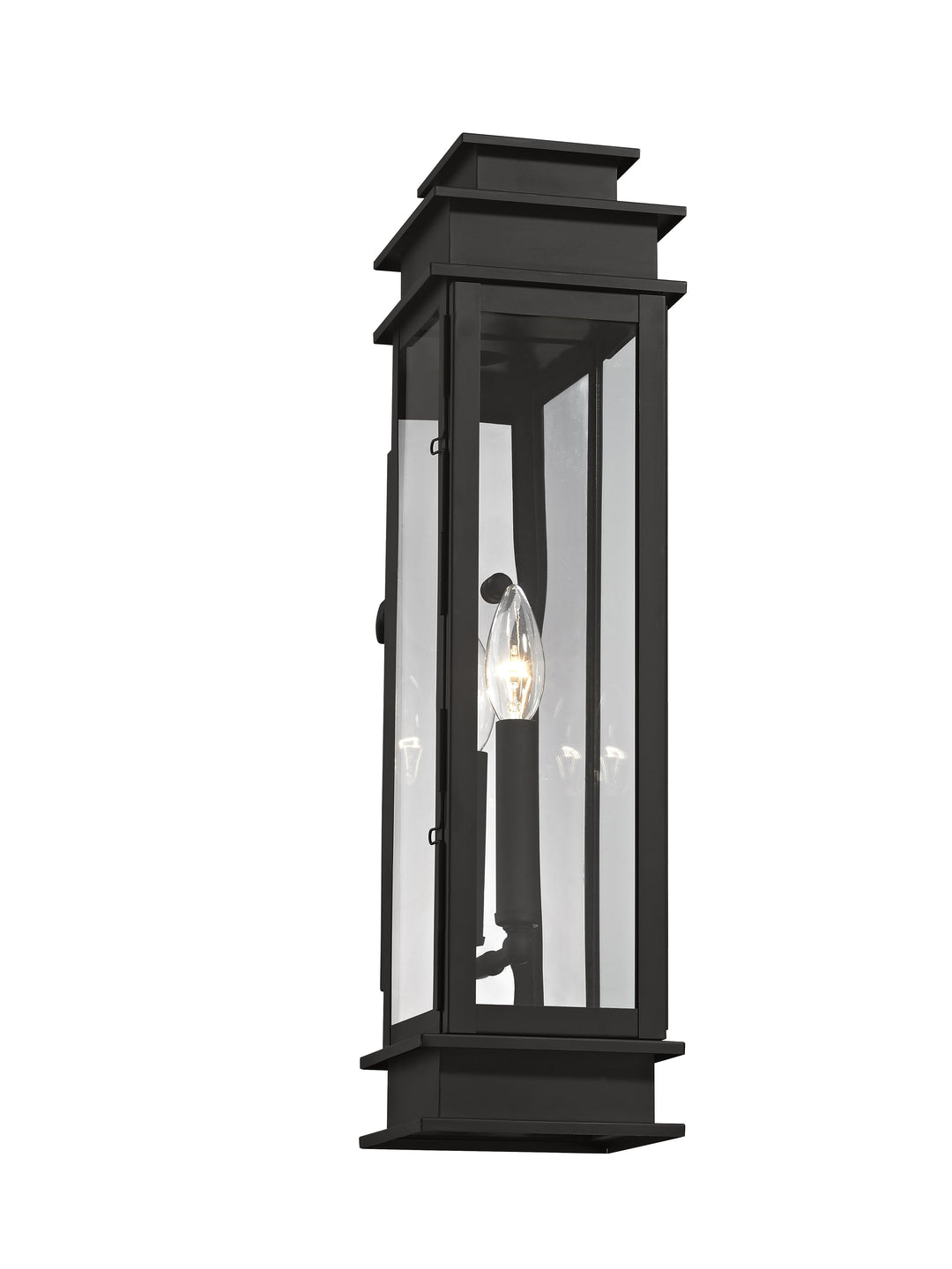 ##Antique Hardware## 1 Light Black Outdoor Wall Lantern