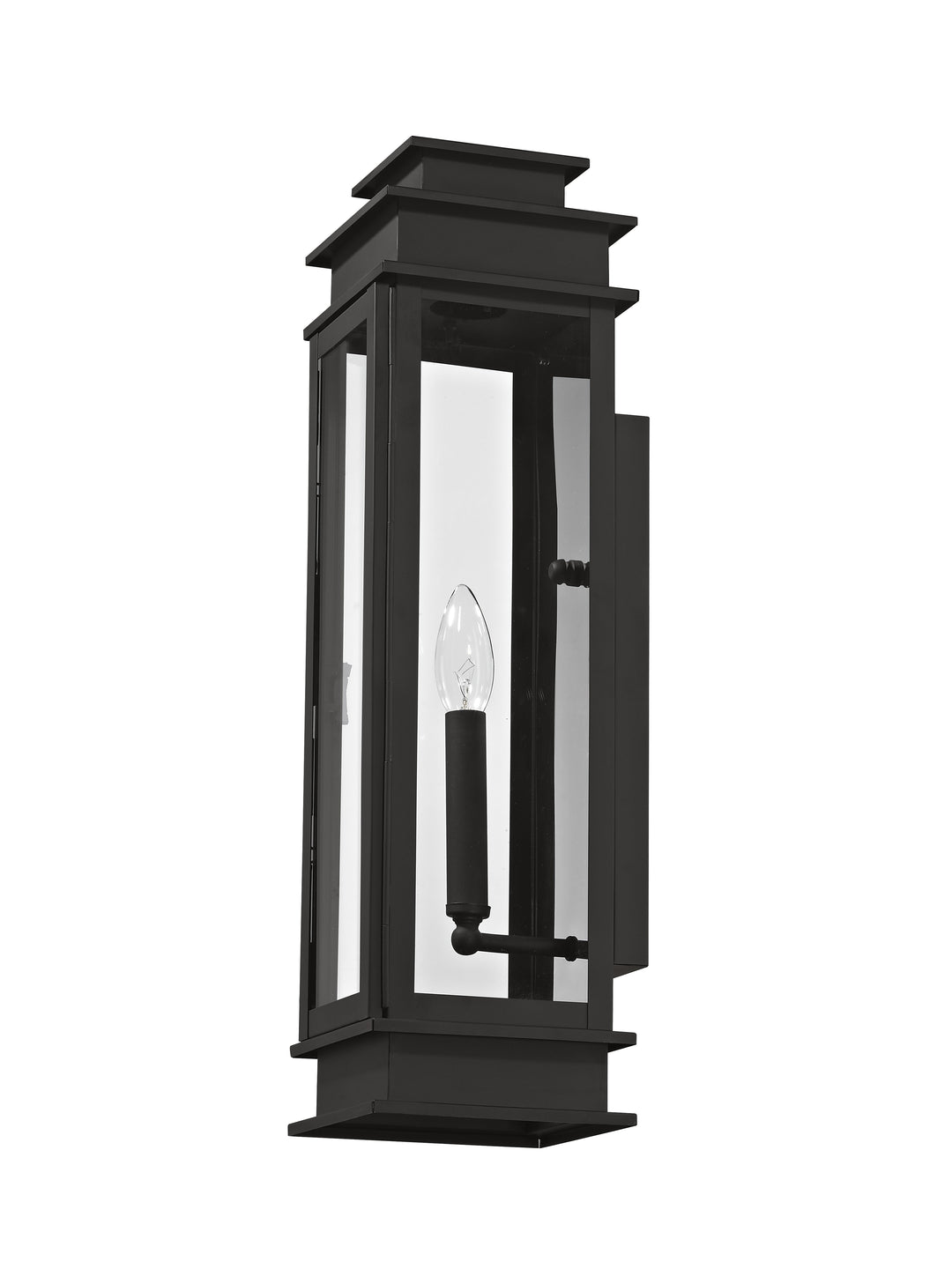 ##Antique Hardware## 1 Light Black Outdoor Wall Lantern