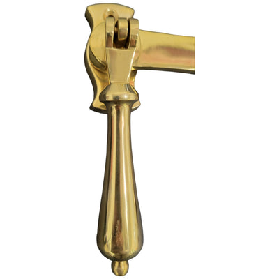 4 1/2 Inch Overall Colonial Window Lock (Polished Brass Finish)