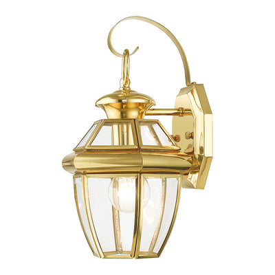 Antique Hardware 1 Light Polished Brass Outdoor Wall Lantern Lantern