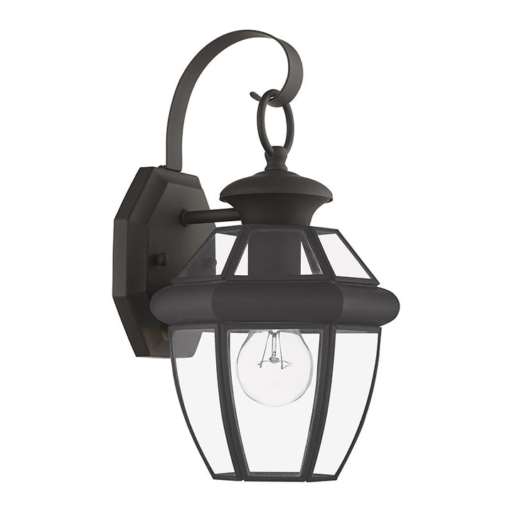 ##Antique Hardware## 1 Light Bronze Outdoor Wall Lantern