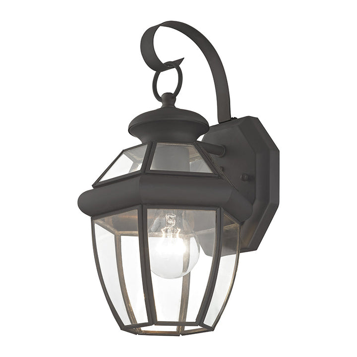 ##Antique Hardware## 1 Light Bronze Outdoor Wall Lantern