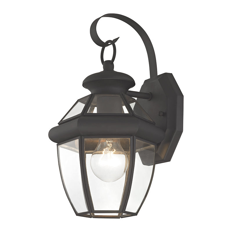 ##Antique Hardware## 1 Light Bronze Outdoor Wall Lantern