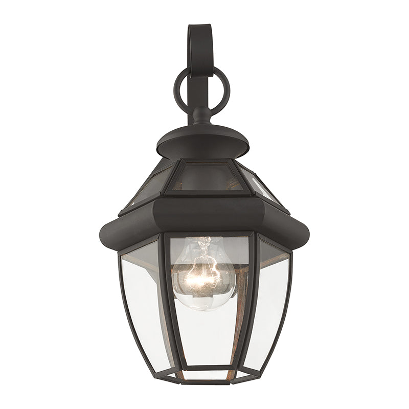 ##Antique Hardware## 1 Light Bronze Outdoor Wall Lantern