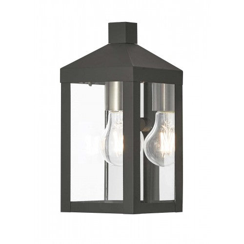 ##Antique Hardware## 1 Light Black Outdoor Wall Lantern