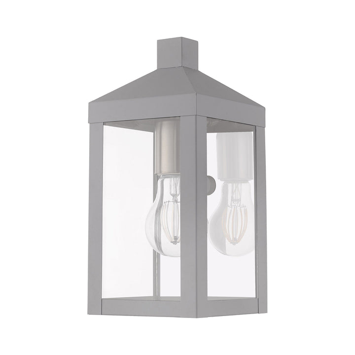 Antique Hardware 1 Light Nordic Gray Outdoor Wall Lantern Lantern