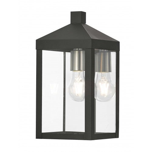 ##Antique Hardware## 1 Light Black Outdoor Wall Lantern