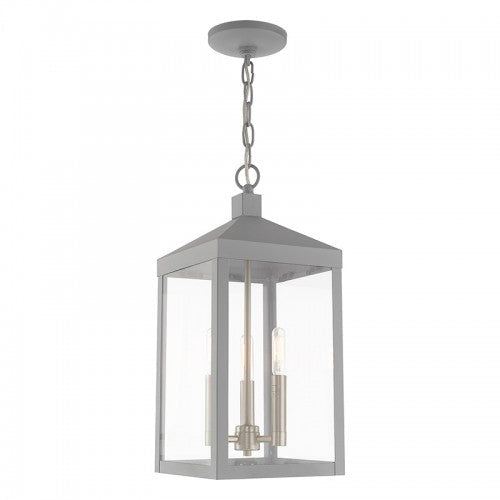 Antique Hardware 3 Light Nordic Gray Outdoor Pendant Lantern Lantern