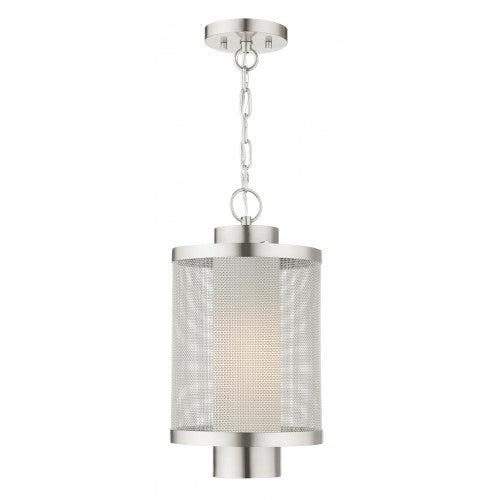 Antique Hardware 1 Light Brushed Nickel Pendant Lantern