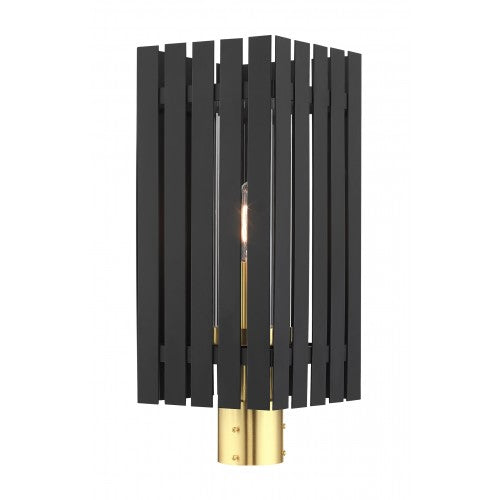 Antique Hardware 1 Light Black Outdoor Post Top Lantern Post