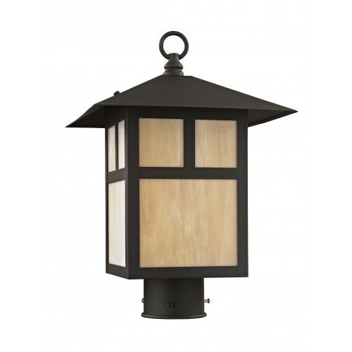 ##Antique Hardware## 1 Light Bronze Outdoor Post Top Lantern