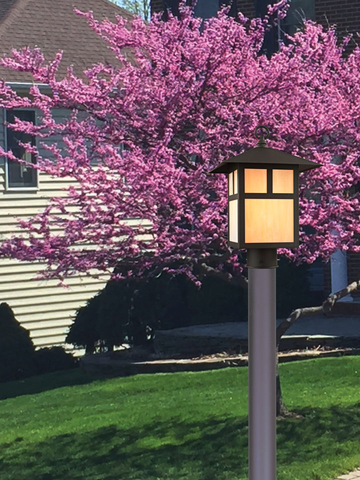 ##Antique Hardware## 1 Light Bronze Outdoor Post Top Lantern
