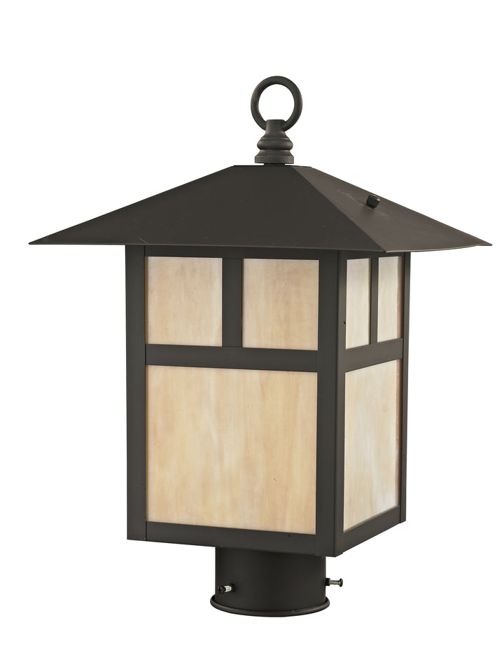 ##Antique Hardware## 1 Light Bronze Outdoor Post Top Lantern