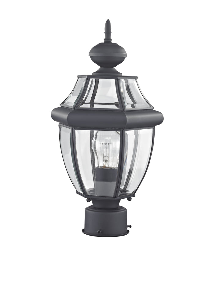##Antique Hardware## 1 Light Black Outdoor Post Top Lantern