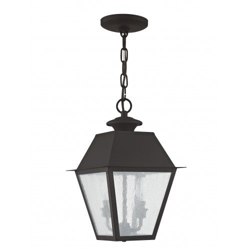 Antique Hardware 2 Light Bronze Outdoor Lantern Post