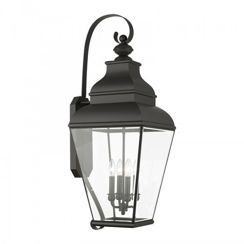 ##Antique Hardware## 4 Light Bronze Outdoor Wall Lantern
