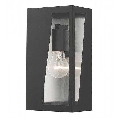 ##Antique Hardware## 1 Light Black Outdoor Medium ADA Wall Lantern