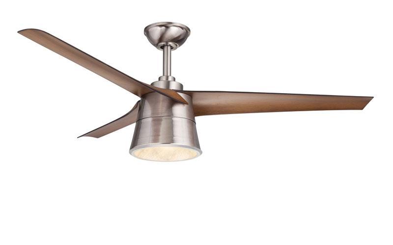Antique Hardware Cylon Stainless Walnut Ceiling Fan Ceiling Fan