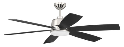 ##Antique Hardware## 54" Hogan Fan in Polished Nickel Finish, Blades Included