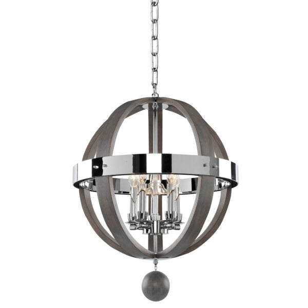 ##Antique Hardware## Sharlow 5 Light Pendant