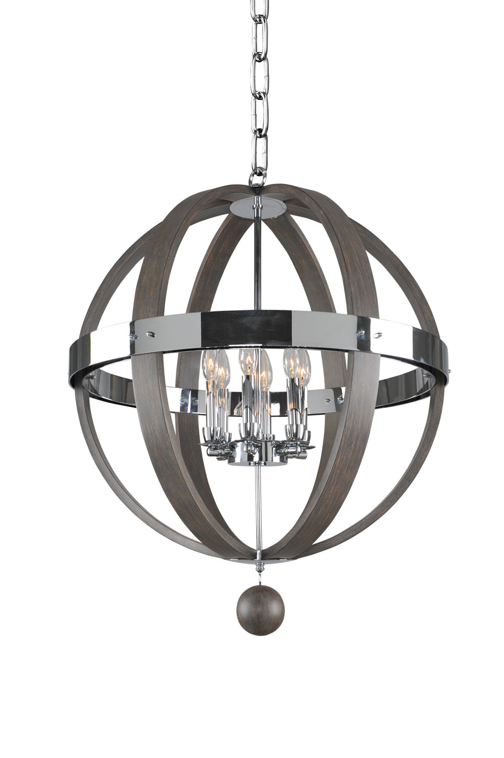 ##Antique Hardware## Sharlow 6 Light Pendant