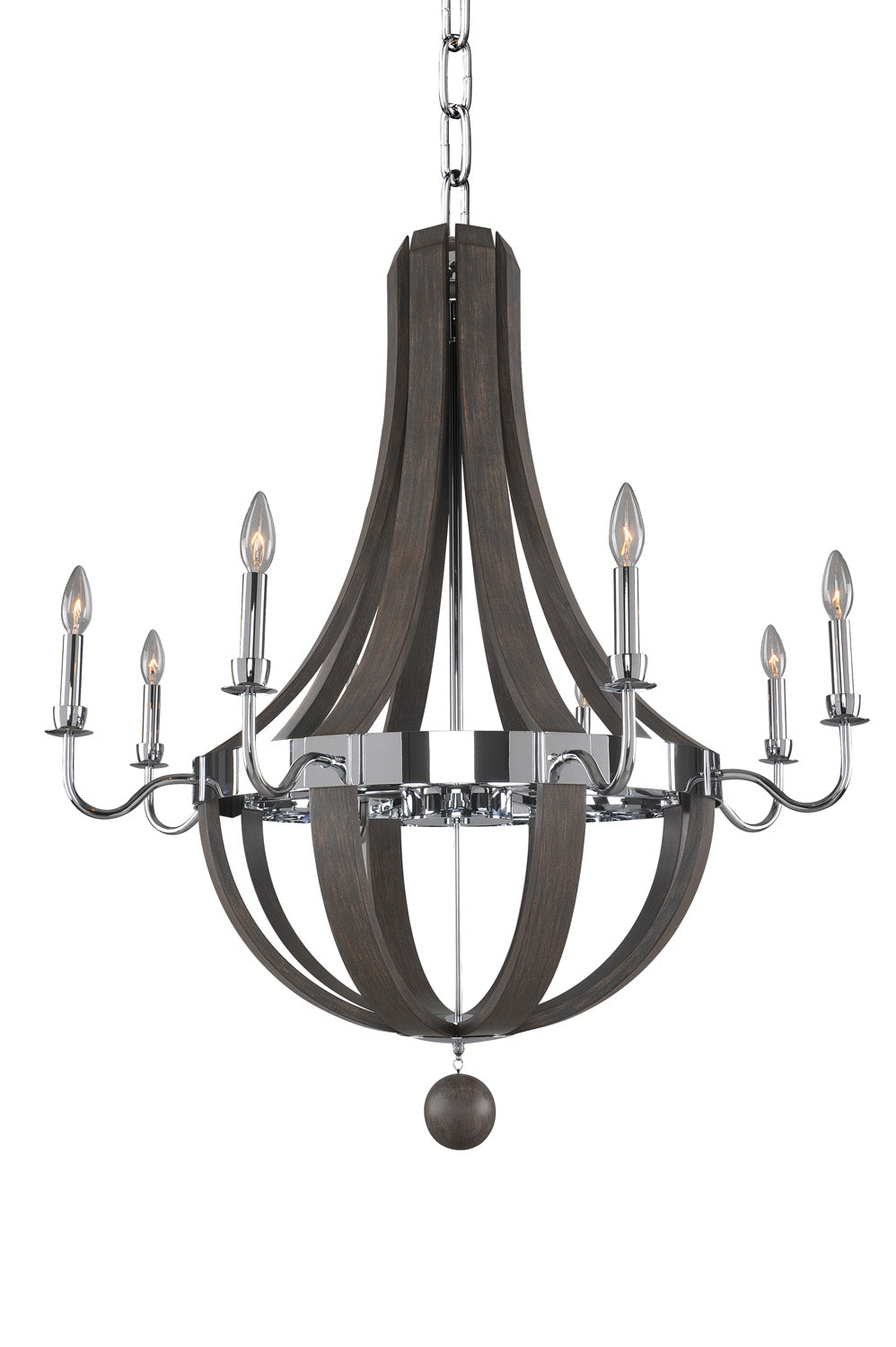 ##Antique Hardware## Sharlow 8 Light Chandelier