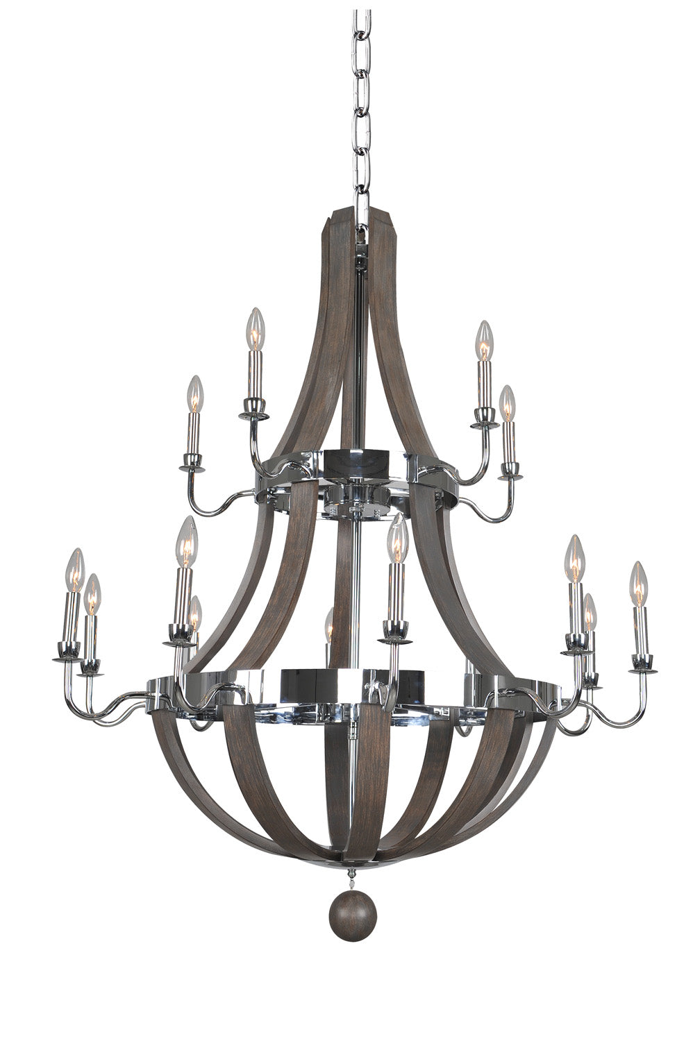 ##Antique Hardware## Sharlow (10+5) Light Chandelier