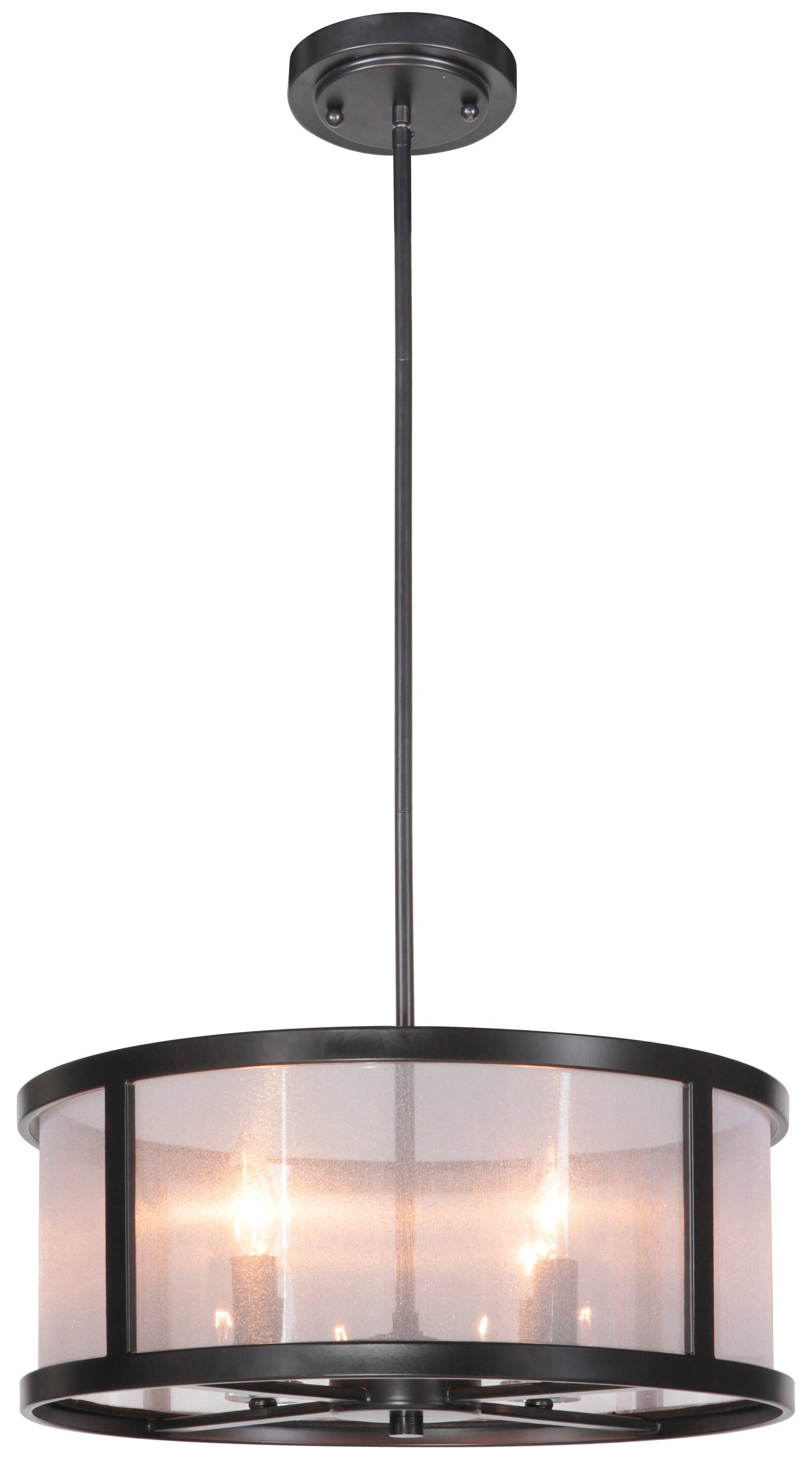 ##Antique Hardware## Danbury 4 Light Pendant in Matte Black