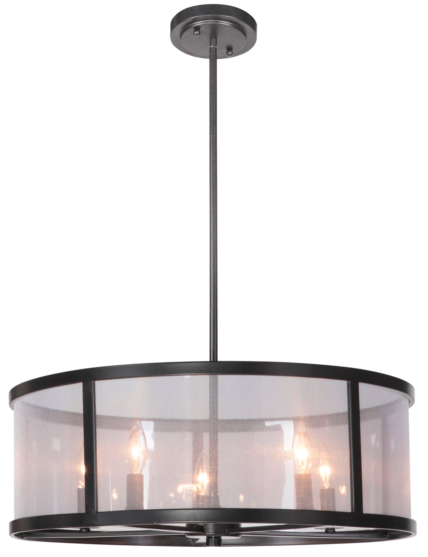 ##Antique Hardware## Danbury 5 Light Pendant in Matte Black